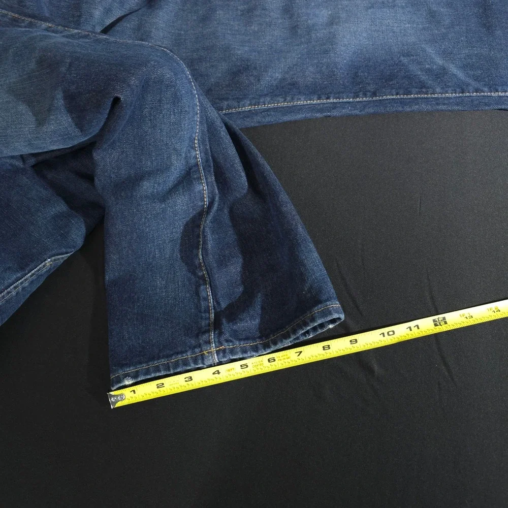 Polo Ralph Lauren Jeans Mens 42x34 Blue Authentic Dungarees Straight Leg Denim‎